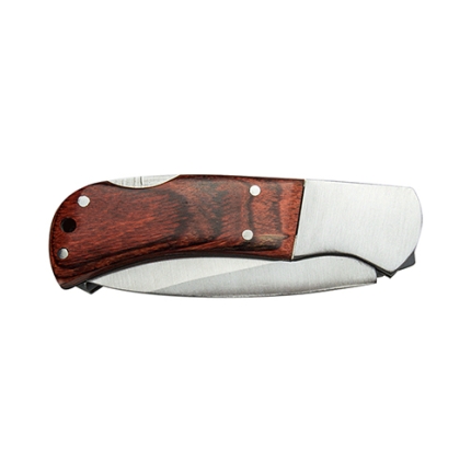Coltellino tascabile con manico in legno e lama in acciaio inox 86033