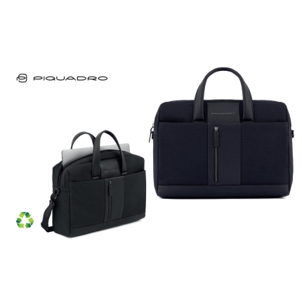 CARTELLA PORTACOMPUTER IN POLIESTERE RICICLATO PIQUADRO