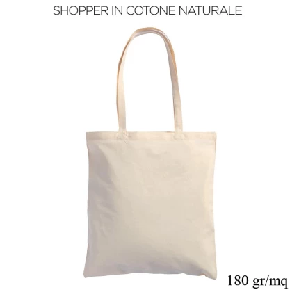 BORSA SHOPPING IN COTONE 180 GR.MANICI LUNGHI