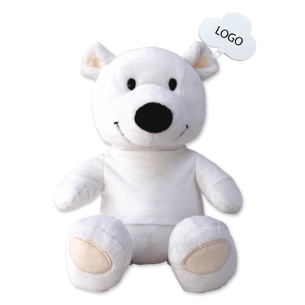 Orso Bianco di peluche. T-shirt esclusa. 95251